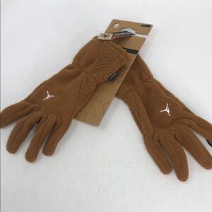 Nike Jordan Polartec Brown Fleece Men’s Gloves - Size Small